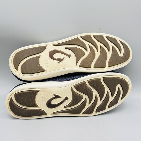 OluKai Shoes Mens 10 Blue Alapa Li Knit Mesh Slip On Athletic Sneakers Low Top - Picture 10 of 13